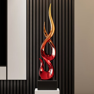 Bingshimei living room art floor-standing ornaments light luxury high-end sofa side table tv cabinet decorations housewarming gifts gifts festival rising gradient red large size high 70c