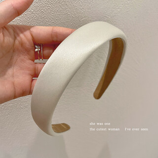 Morning star 2025 new autumn and winter high-end headband women's face wash pressing hair high skull headband hair accessory hairpin headband hair bundle milky white