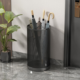 Aey umbrella storage rack hotel lobby office hanging umbrella barrel hollow umbrella barrel large black 30*30*55