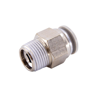 Yadeke external thread pipe joint straight-through trachea straight-through apc802 1 pack 3 pieces/pack