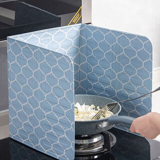 Yujiadao (yujiadao) kitchen cooking oil-proof baffle household stove splash-proof oil baffle gas stove heat insulation board oil-proof baffle heat-insulating and oil-proof blue pattern