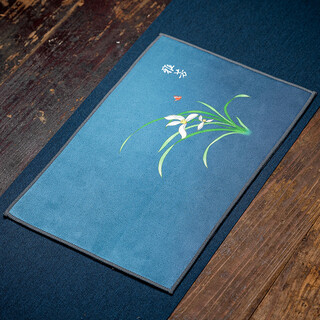 Porcelain brand tea set, suede tea cloth, tea towel, household tea table rag, absorbent kung fu tea tray, special towel, tea ceremony accessories <avon> suede tea towel