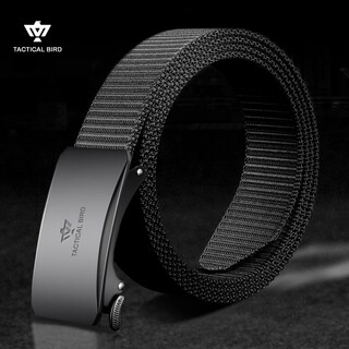 Tactical bird (inner wear) men's automatic buckle canvas belt inner buckle belt nylon fabric belt thickened military gift