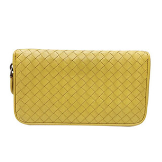 Second-hand 95 new b bao v butterfly cass home ette long zipper women's wallet luxury luggage genuine 95 new yellow wallet