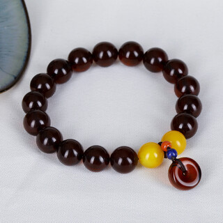 Jiale blood amber bracelet women's beeswax amber combination bracelet baltic amber safety buckle diy style about 10mm+ 12g