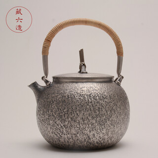 Zangliuzao silver pot with caviar pattern japanese pure handmade sterling silver kettle household tea set sterling silver 999 boiling water silver tea pot medium caviar pattern silver pot 900ml