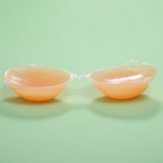 Li shen silicone breast patch thickened and gathered up to support small breasts and breast pads for women in wedding dresses to make their flat chest bigger for swimming, special photo-taking summer breast patch, thickened 5 cm a cup (can be buckled with anti-slip straps/double shoulder straps)
