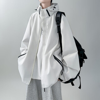 Du xiaoxian assault jacket men's spring and autumn new mountaineering clothes outdoor trendy brand three-in-one american velvet thickened jacket jk81 off-white xl recommended 115-130jin jin equals 0.5 kg