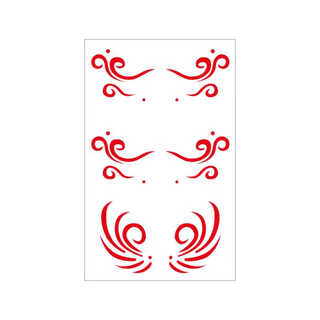 Eye tail stickers for boys and girls, stage eye makeup stickers, ancient style eyebrow stickers, children's eye corners, face makeup, waterproof painted stickers, main picture eye tail flower mother-in-law 1 piece