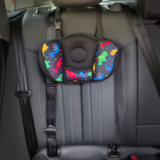 Sibeile car child safety belt adjustment fixator anti-strangulation limiter auxiliary belt shoulder cover simple safety seat black anti-strangulation seat belt + black dinosaur neck pillow