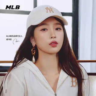 Mlb official yu shuxin star's same style baseball cap fashionable and versatile dark pattern presbyopic hard top hat cpm01 new york yankees/cream color one size