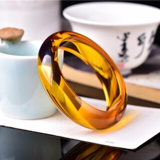 Canbei natural burmese beeswax amber gold amber bracelet raw mine unoptimized brown amber bracelet blue amber bracelet imperial concubine bracelet ring mouth 54