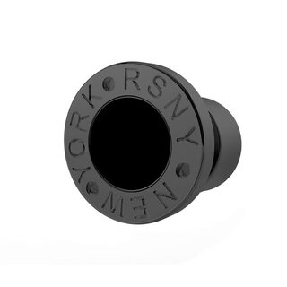 Rsny men single earrings for men, trendy black niche design, high-end, versatile earrings for boys, women black/black 925 silver earrings g style single