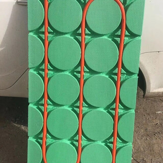 Floor heating module superconducting backfill dry floor heating spacing 20 template insulation board card slot green home fast 20 pipe slot spacing 15 (10 sheets shipped by logistics county town) 1.2 meters long 3 centimeters thick 0.6 meters wide