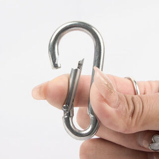 维诺亚遮阳网卡扣挂钩庭院遮阳防晒网加密加厚镀锌卡扣养殖挂扣抽拉 镀锌铝挂钩10个