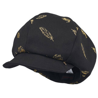 Kenmont hat women's winter korean beret korean version versatile british painter hat wool warm peaked cap black (km-2632-01) m adjustable (57.5c)