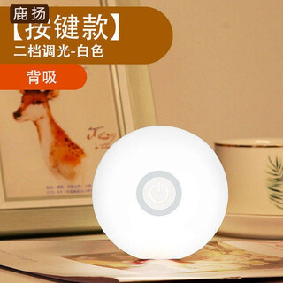 梦茜儿（MEXEMINA）充电小夜灯触摸感应led台灯卧室床头灯夜光节能灯具宿舍神器的 1个 充电按键灯二档调光白