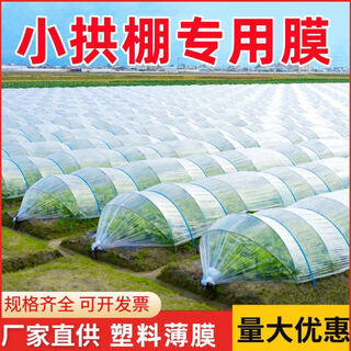 Jiayou agricultural transparent plastic film for small sheds for growing vegetables, agricultural special film, plastic cloth insulation mulch film to prevent cold, 4 wires, special film for small sheds, 2 meters wide and 1 meter long