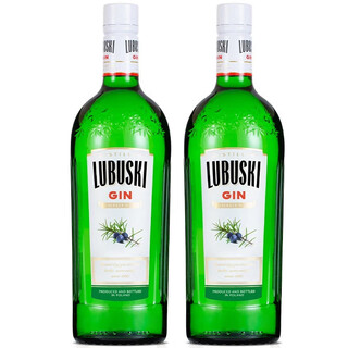 卢布斯基波兰进口洋酒 卢布斯基金酒 琴酒杜松子酒干金酒调酒基酒 700mL 2瓶