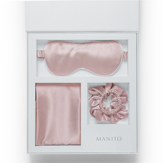 Manito/manita sleeping beauty gift box hyaluronic acid silk eye mask hair tie new year's gift sweet lotus root powder full