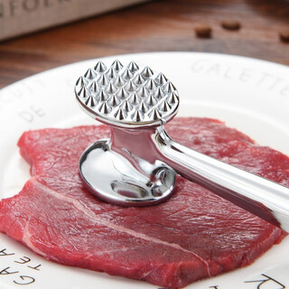 威庆家用双面敲肉锤牛排锤松肉锤嫩肉锤打牛肉的锤子做肉排工具  双面敲肉锤