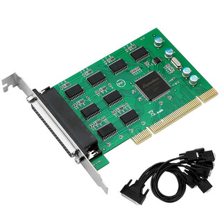 Moge industrial-grade pci to 8-port rs232 communication multi-serial card with 8 serial lines and 9-pin com port mc1368