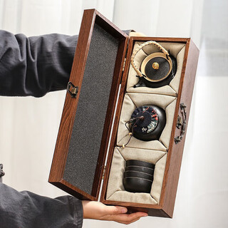 Heban tea set complete teapot set birthday gift men's gift customized souvenir business souvenir housewarming gift lift pot tea set 1 piece