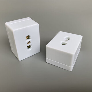 Two-hole plug, surface-mounted two-eye socket, bakelite socket, property community charging socket, square socket (pack of 10) square two-hole (pack of 10 in a box)