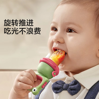 Chuji baby food bite bag fruit and vegetable music silicone baby eating fruit complementary food tool artifact zp s 1 pack spiral 6 month old size beige