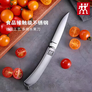 双立人德国不锈钢水果刀家用便捷办公随身小刀高硬度瓜果刀 不锈钢折叠水果刀 1把