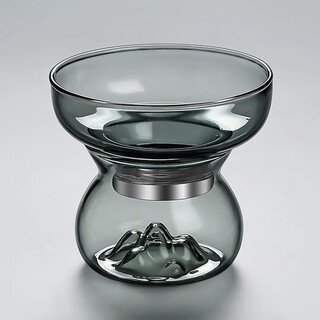 Jinpan glass tea leak tea filter set household tea filter tea water separation filter tea ceremony accessories tea filter tea separator transparent black tea leak