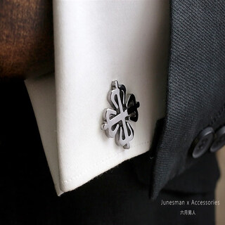 Blumen-manschettenknöpfe für herren, manschettenknöpfe, business-hemdmanschetten, handgefertigt, französische manschettenknöpfe, hemdärmel, manschettenknöpfe, 1 paar raute, schwarz vergoldet, kupfermaterial