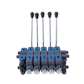 Huili customized multi-way valve distributor hydraulic manufacturer dl15 20 series multi-way directional valve hydraulic distributor multi-way valve dl20 five-way