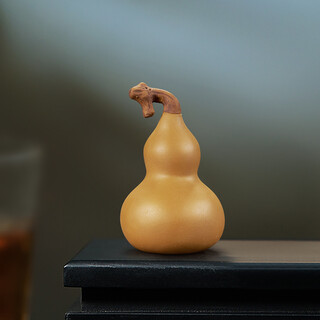 Han and tang yixing purple sand gourd tea pet kung fu tea set ornaments can raise yellow segment mud tea play creative can raise gourd tea pet