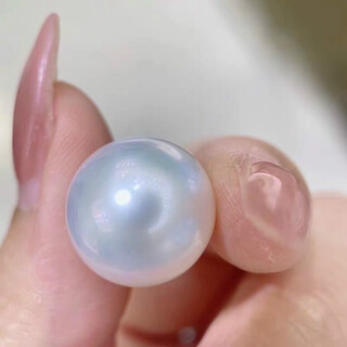 Australian white seawater white pearls loose beads loose beads custom ring pendant earrings single perfect round fine quality basically flawless 1 15-16mm fine white beads