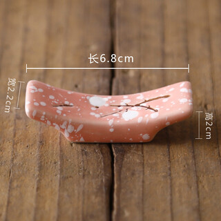 Havoda chopstick holder creative chopstick holder ceramic snowflake porcelain japanese chopstick pillow chopstick holder kitchen dual-use hotel table pink chopstick holder