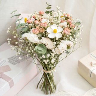 Aiman starry little roses forget-me-not dried flower bouquet ins style home furnishings room living room decoration furnishings lover romantic little roses full of stars