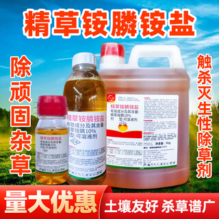 Precise glufosinate ammonium phosphate ammonium chloride ammonium chloride herbicide xianhuang herbicide citrus orchard beef tendon weed small flying weed 120g