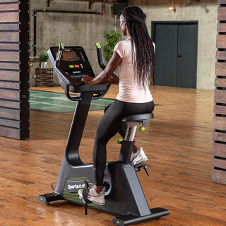 Sportsart shibaoya g574u vertical exercise bike for home commercial sports training enterprises and institutions gym group purchase plug in the electronic screen shibaoya g574u deposit