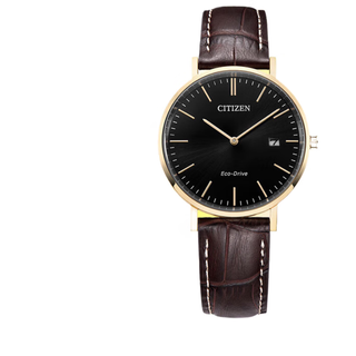 Citizen watch eco-drive calfskin strap fashionable simple casual men's watch gift au1083-13h