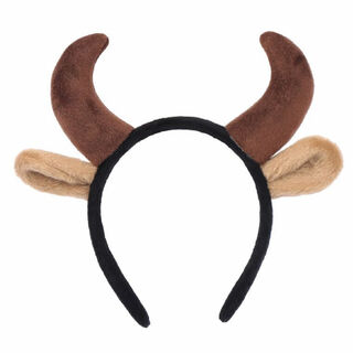 Mengyi new year red cute ox horn headwear year of the ox headband cow hairpin cartoon calf accessories face wash headband hair accessories for women coffee horns + ears