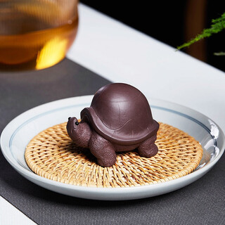 Zun pot yixing purple clay turtle tea pet tea play purple clay purple clay tea set accessories ornaments purple clay little turtle
