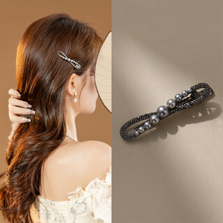 Chimera (chimera) exquisite side clip bow hair clip bangs broken hair one-word clip duckbill clip hair accessory girl birthday gift