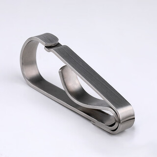 Kuiying handmade stainless steel keychain men's brass waist buckle car and motorcycle key sturdy custom anti-lost s stainless steel single buckle