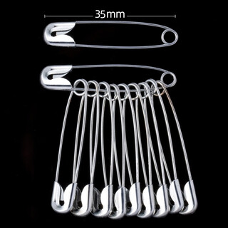 Kalevin high-strength metal thickened pins old-fashioned buckle pins large, medium and small metal pins butterfly buckle pins no. 2 3.5 cm long 20 pieces a28