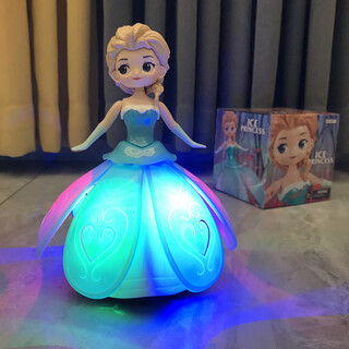 酷乐菲女孩子玩具会跳舞的公主宝宝早教儿童玩具三周岁娃电动玩具 漫舞仙女 普通电池(电池版)