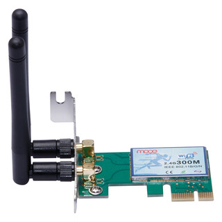 Moge desktop built-in pcie wireless network card wifi receiver transmitter 300m supports ap through the wall desktop basic wireless network card mc2240
