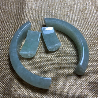 断玉镯修复 断裂手镯修补 翡翠手镯挂件吊坠修复翡翠玉石抛光雕刻