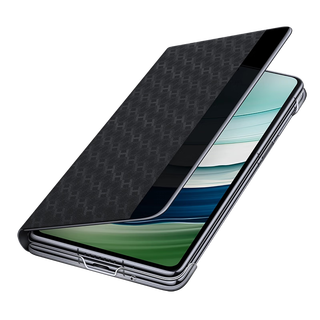 Huawei original matex5 mobile phone case matex3 leather case folding screen smart window flip stand original all-inclusive leather case mate x5 smart window stand leather case black