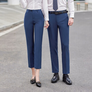 Byd dynasty net work clothes for men and women, suits, trousers, shirts, professional wear, 4s store sales work clothes, suits, haze blue trousers/single piece, xl men's style